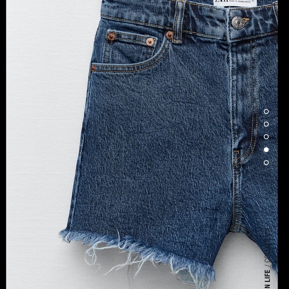HIGH RISE DENIM SHORTS - Picture 3 of 5